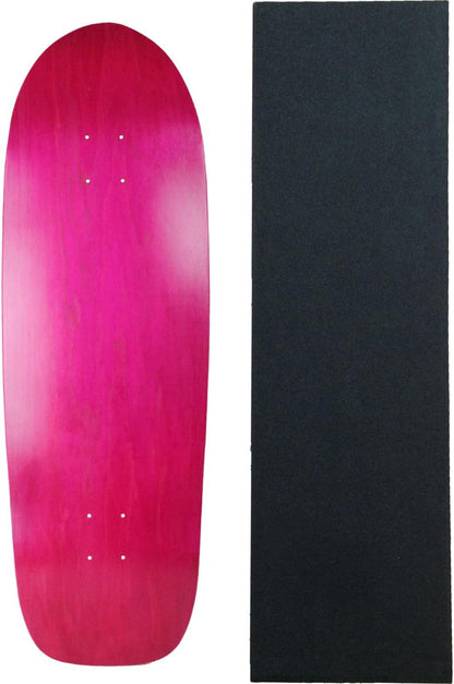 Moose Old School Skateboard Deck Blank Retro 80's 10" x 33" Full Shape with Black Griptape Sheet