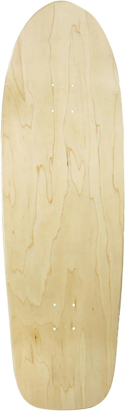 Moose Old School Skateboard Deck Blank Retro 80's 10" x 33" Full Shape with Black Griptape Sheet