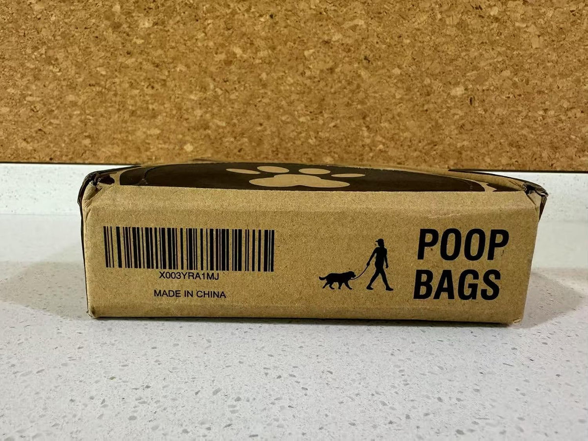 120 Counts Unscented Dog Poop Bags Rolls with Handles