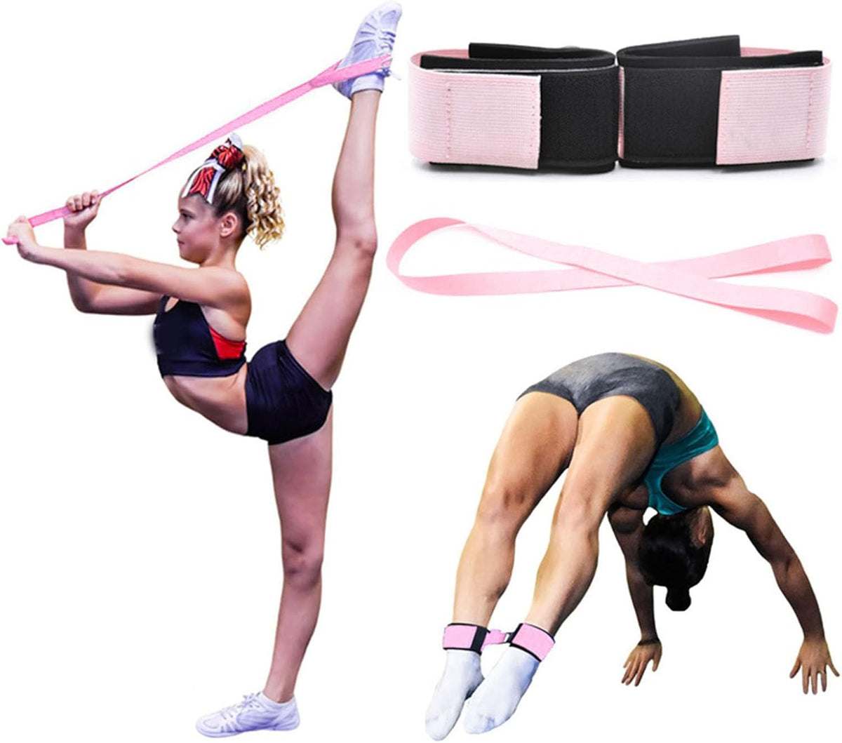 Flexibility Stretching Strap & Ankle Straps Kit, Gymnastics Cheerleading Standing Tumbling Equipment, Backhandspring Trainer for Yoga, Dance, Gymnastic Practice