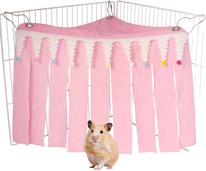 Guinea Pig Hideout, Pink Medium Pet Forest Cage Corner Hideaway, Rabbit Hideout, Rabbits, Chinchillas, Hamsters and Other Small Pets, Guinea Pig Cage Accessories and Guinea Pig Accessories