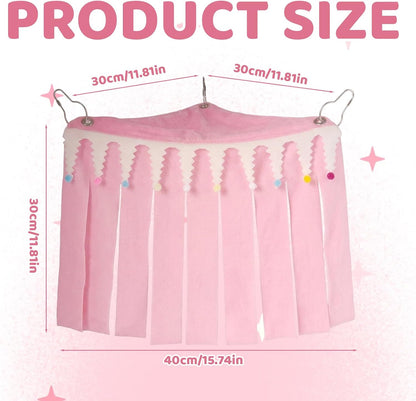 Guinea Pig Hideout, Pink Medium Pet Forest Cage Corner Hideaway, Rabbit Hideout, Rabbits, Chinchillas, Hamsters and Other Small Pets, Guinea Pig Cage Accessories and Guinea Pig Accessories