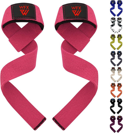 Weight Lifting Straps Wrist Support Padded Neoprene Gym Cross Training Hand Bar Weightlifting Straps Fitness Bodybuilding Power Exercise Grips Deadlift Men Women