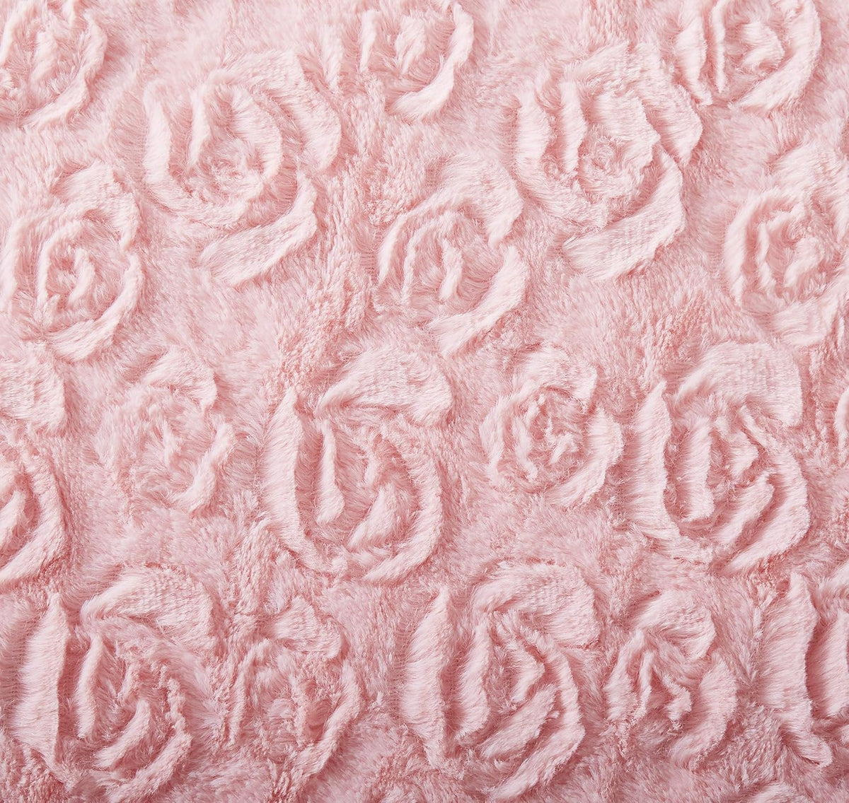 DaDa Bedding Soft Pink Faux Fur Throw Pillow Cover - Fluffy Luxury Blushing Rosey Pastel Cherry Blossom - Decorative Cushion Cases Super Soft Warm Plush - 18” x 18” - 1-Piece