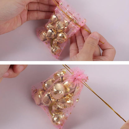 100 Pieces Moon Star Organza Jewelry Candy Bags 2.7x3.5 Inch