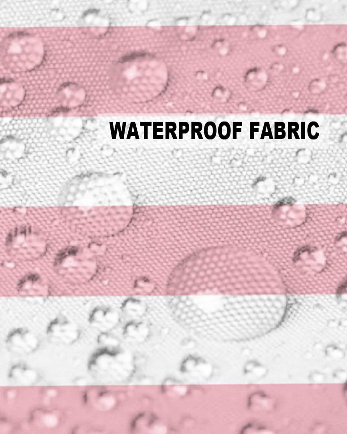 Outdoor Waterproof Pillow Covers for Patio Furniture Pink and White Stripes Decorative Throw Pillow Cover Solid Striped Pillowcases Set of 2 Cushion Case for Sofa Couch Chair 18 x 18 in
