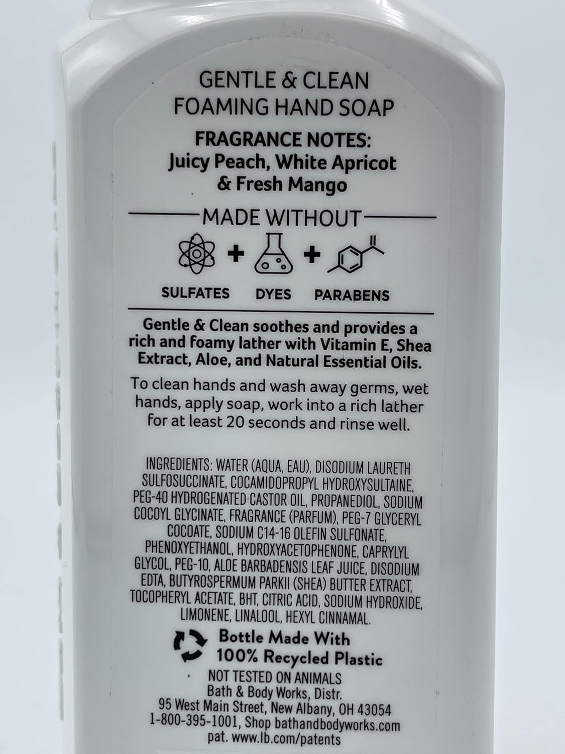 Bath and Body Works Gentle & Clean Foaming Hand Soap, 8.75 fl. oz. (Peach Bellini, 2-Pack)
