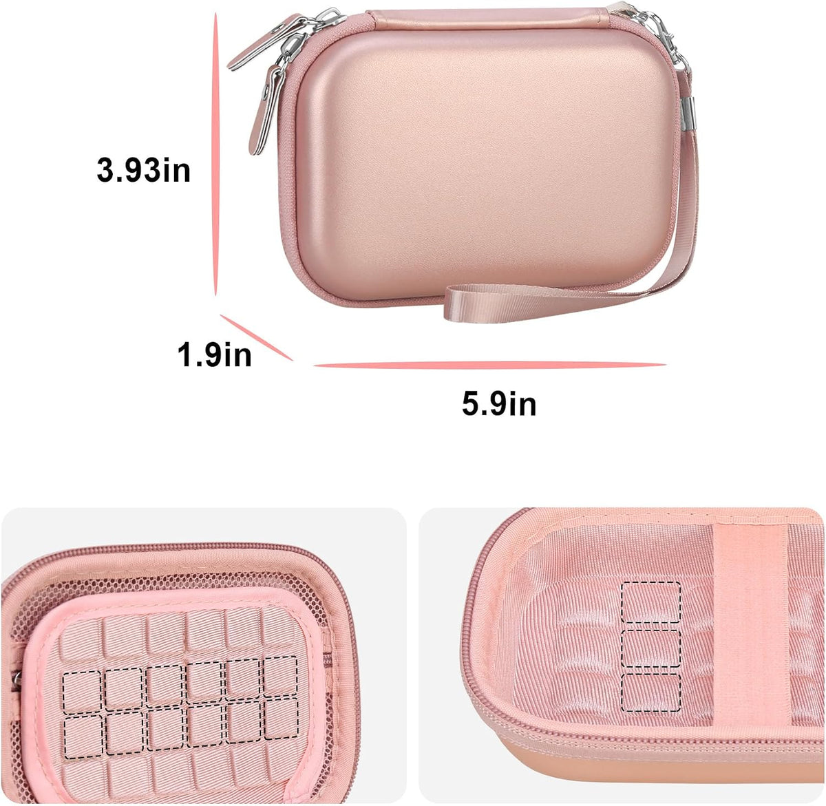Hard Case for UnionSine Ultra Slim Portable External Hard Drive HDD