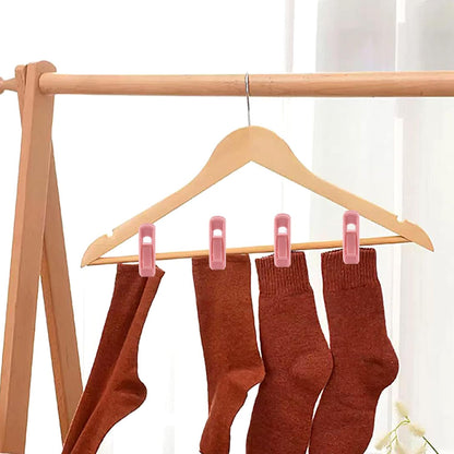 Litoexpe 20 Pcs Pink Velvet Hangers Clips