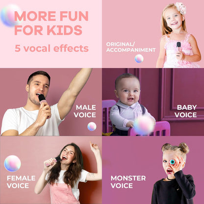 Karaoke Machine for Kids Adults,Birthday Gifts for Girls 3-12 Years Old