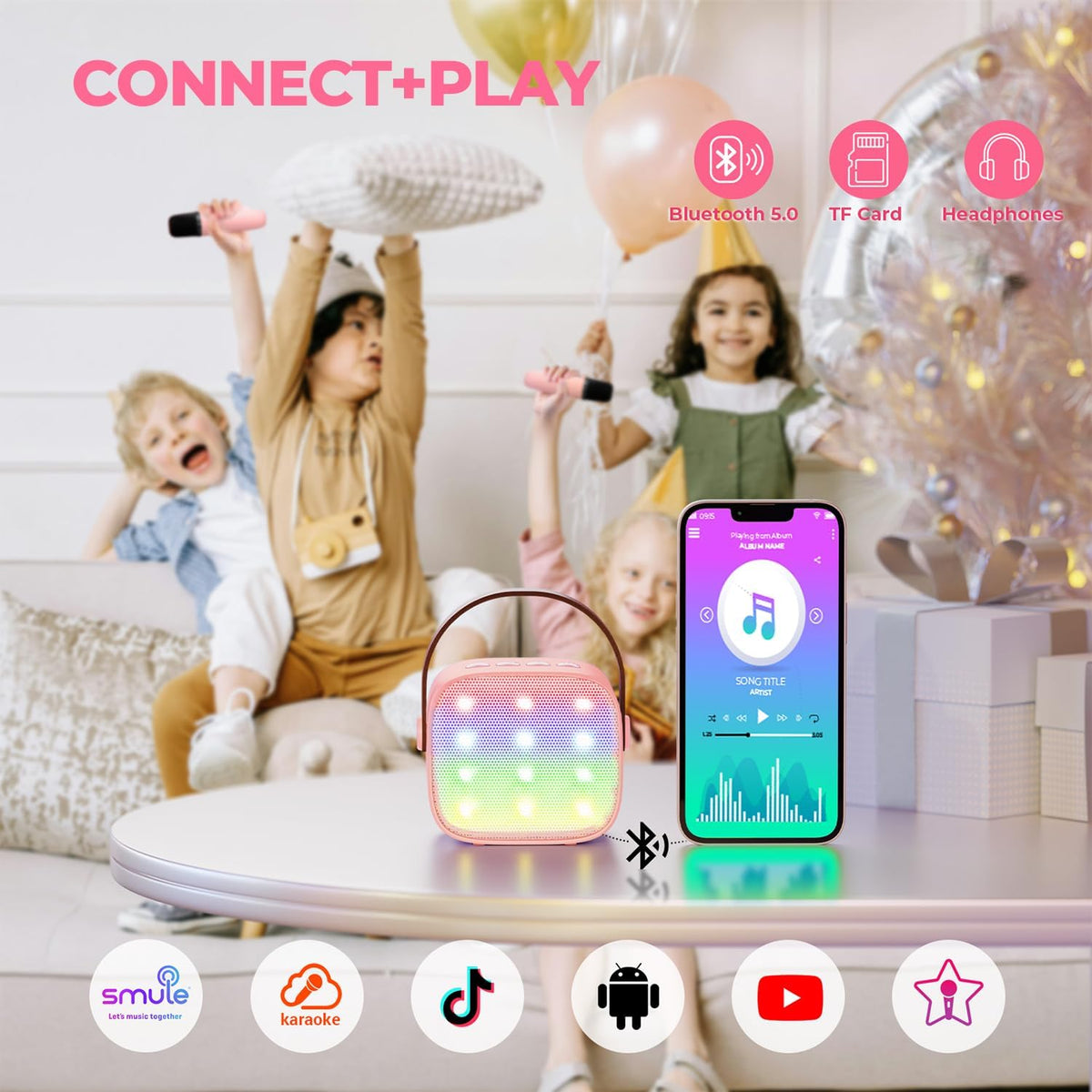 Karaoke Machine for Kids Adults,Birthday Gifts for Girls 3-12 Years Old
