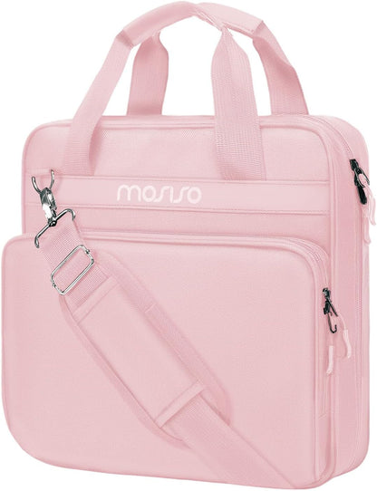 3 Ring Zipper Binder, 2 inch O-Ring Binder Organizer 500 Sheets, Pink