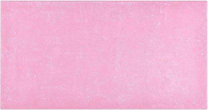 Bath Mat 39x20 Inch, Beautiful Pink Solid Color Soft Absorbent Plush Rug, Non-Slip Washable Floor Mat for Bathroom Bedroom Kitchen Entryway Carpet