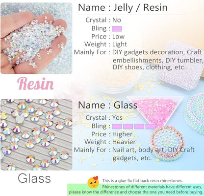 5300PCS 3mm Hot Pink AB Resin Rhinestones Bulk Rose Pink Flatback Jelly Resin Stones Pack SS10 Diamonds Crystals Gems Charms Supplies for Nails Face Eyes Makeup Tumblers DIY Crafts Decor Shoes