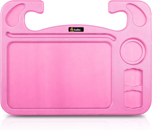 4 in 1 Car Steering Wheel Tray - 2024 Upgraded Pink Tray with Dual