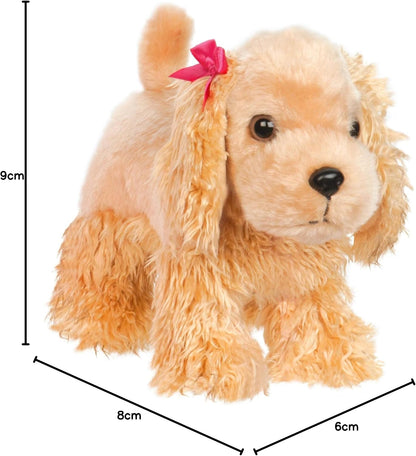 Pucci Pups – Plush Puppy – Carrier Bag – Golden Dot Glam Bag & Cocker Spaniel – Comb & Purse – Stuffed Animal – 2+ Years