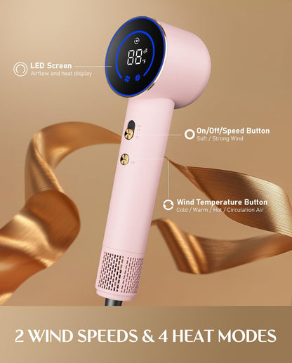 SonicDry H10 Apex Travel Hair Dryer, 0.74lb, 56dB Low Noise