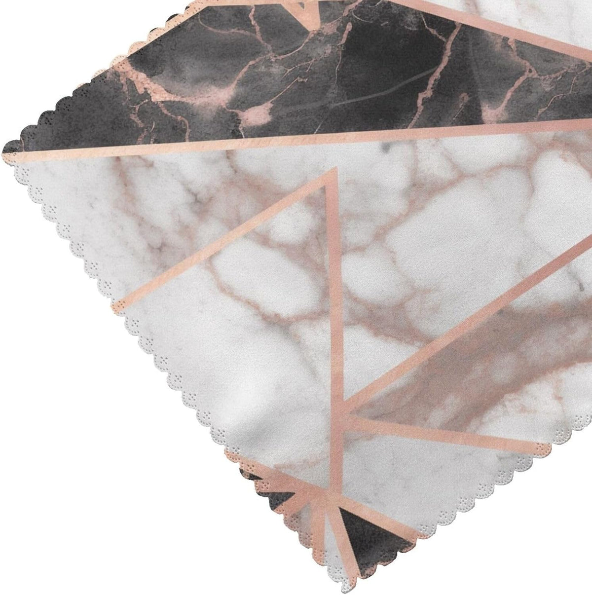 Placemats Set of 4, 12x18 Inch Heat Resistant Place Mats,Rose Gold Marble Print Table Protectors for Dining Table Party Kitchen Table Decor