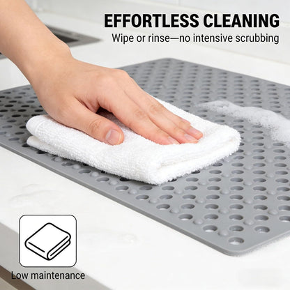 Non Slip Shower Mat Secure Grip, Quick Dry Bath Mat for Tub and Bathroom Floor Safety(Pink,36 * 69cm)