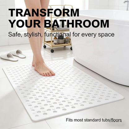 Non Slip Shower Mat Secure Grip, Quick Dry Bath Mat for Tub and Bathroom Floor Safety(Pink,36 * 69cm)