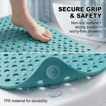 Non Slip Shower Mat Secure Grip, Quick Dry Bath Mat for Tub and Bathroom Floor Safety(Pink,36 * 69cm)