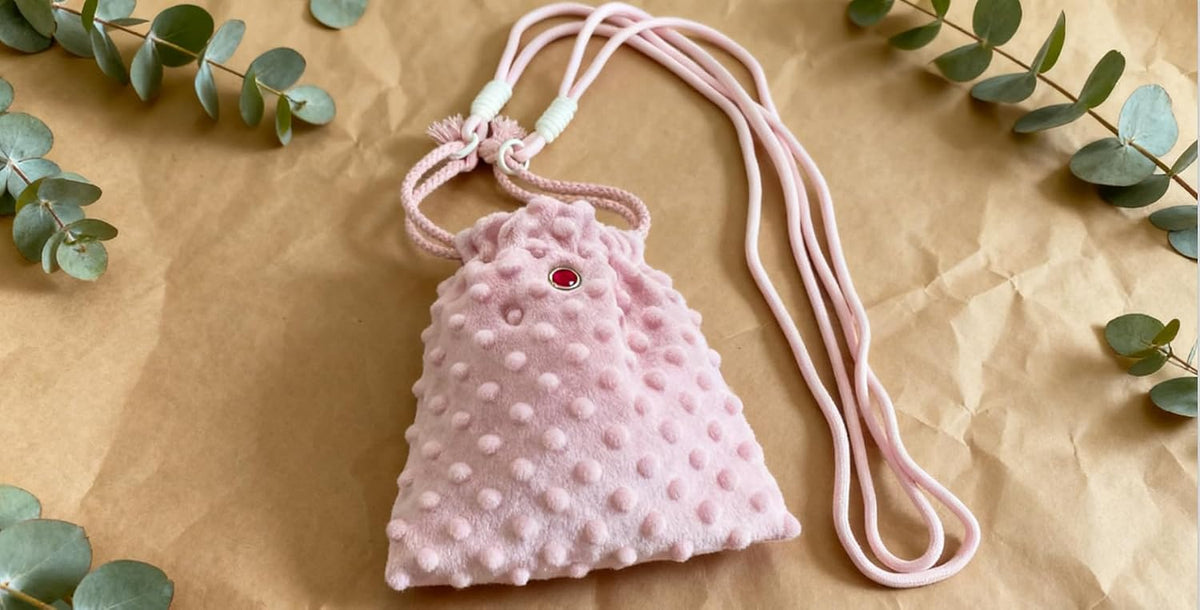 Sugar Glider Bonding Pouch Portable Drawstring Pouch Soft Sleeping Bag with Pink Braided Ribbon Small Animal Carrier (Pink)