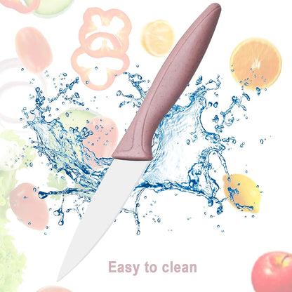 3Pcs Sharp and Durable Fruit Knife (pink, Blue, Green)