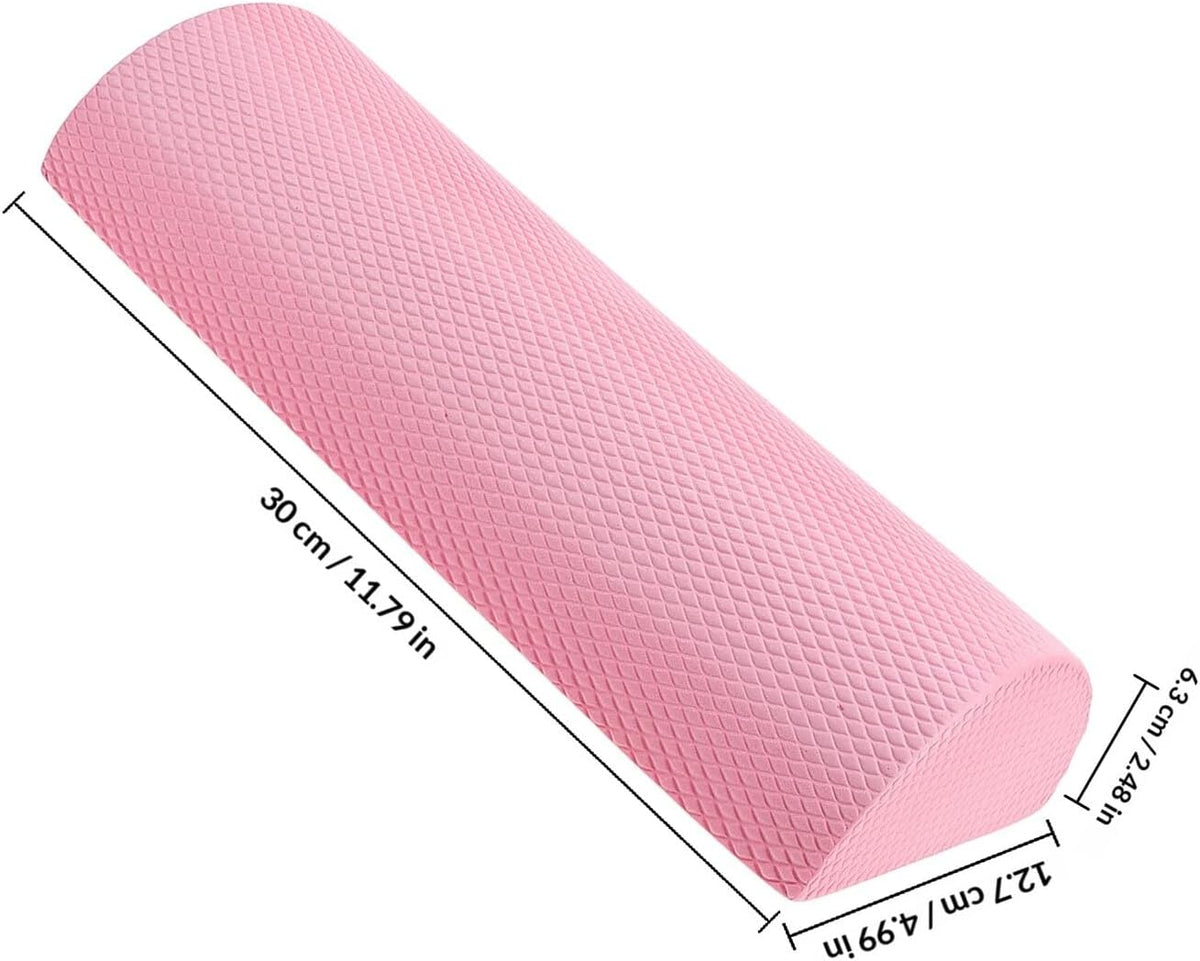 Half Roller for Fitness Lumbar Relief EVA Pink for Women