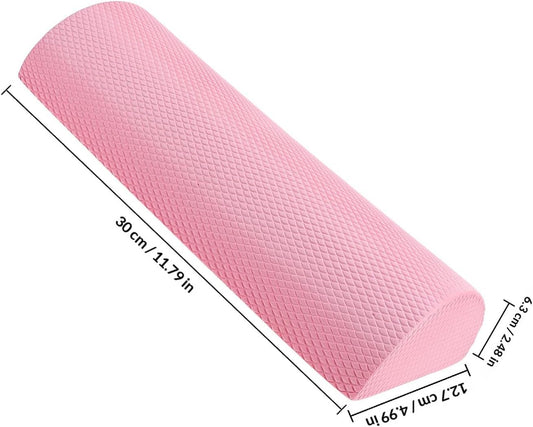 Half Roller for Fitness Lumbar Relief EVA Pink for Women