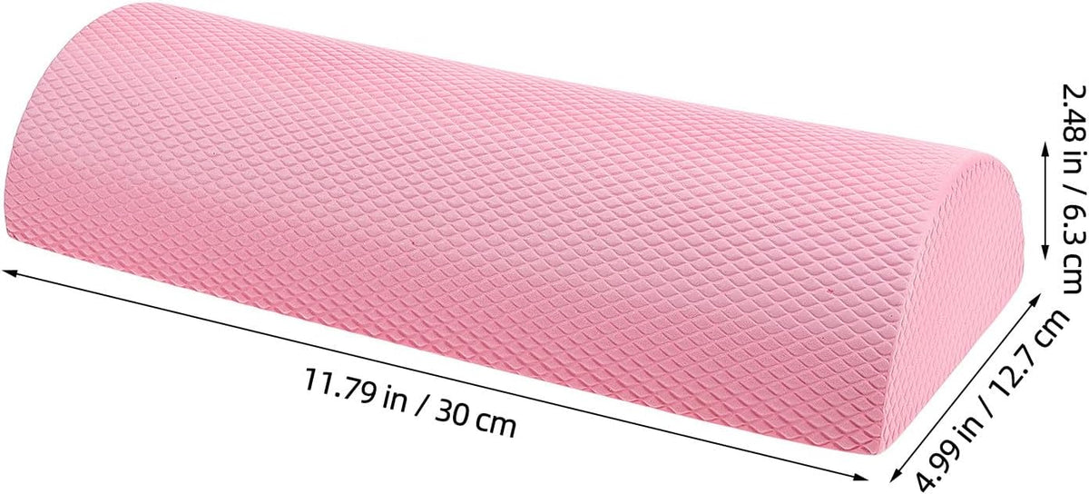 Half Roller for Fitness Lumbar Relief EVA Pink for Women