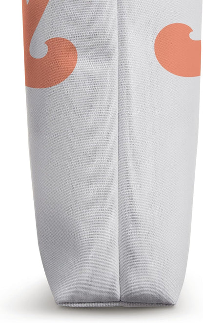 Light Pink Peach Heart Mama Bow Minimalist Pink Peach Mama Tote Bag
