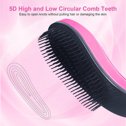 Small Dog Brush, Skin-friendly Soft Bristles (Pink)