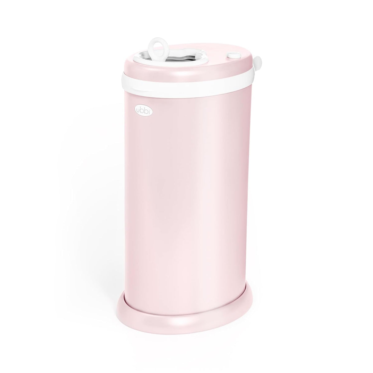 Stainless Steel Diaper Pail, No Special Bags, Odor-Locking, Blush Pink