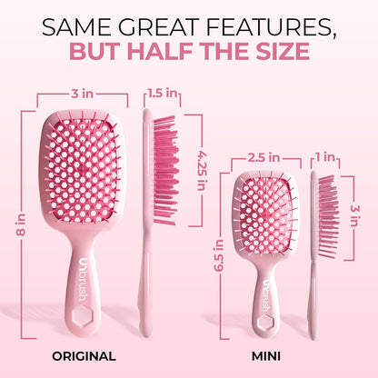 FHI Heat UNbrush Mini Detangling Brush for Wet & Dry Hair