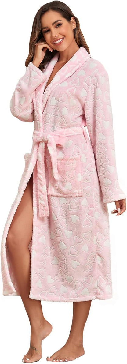 Plush Soft Robes for Women Lightweight and Warm SPA & Bath Robes Female for Mom Wife and Girl Friend