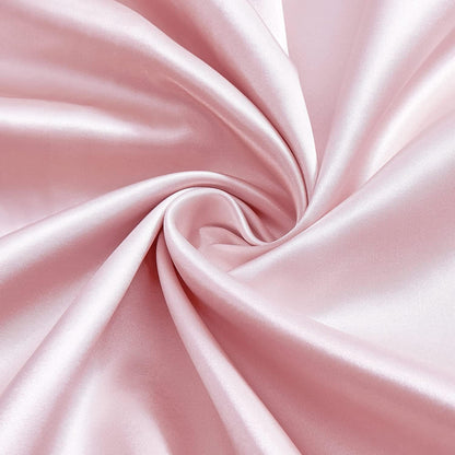 7 Pieces Silk Satin Sheets Set Full Size, Rust Blush Pink Color with 1 Fitted Sheet Deep Pocket Upto 15 inch, 1 Soft Flat Sheet, 4 Queen Pillowcases and 1 Body Pillowcase