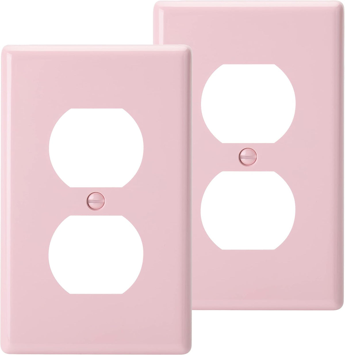 Bates- Duplex Receptacle Wall Plates, 2 Pack, Pink, Electrical Outlet Cover Plates, Electric Outlet Cover, Wall Outlet Cover, Outlet Plate, Outlet Wall Plate, Wall Outlet Cover Plate