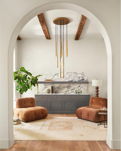 x Becki Owens Solana Medallion Area Rug , 7'10" x 10', Peach
