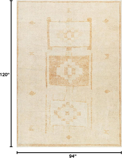 x Becki Owens Solana Medallion Area Rug , 7'10" x 10', Peach