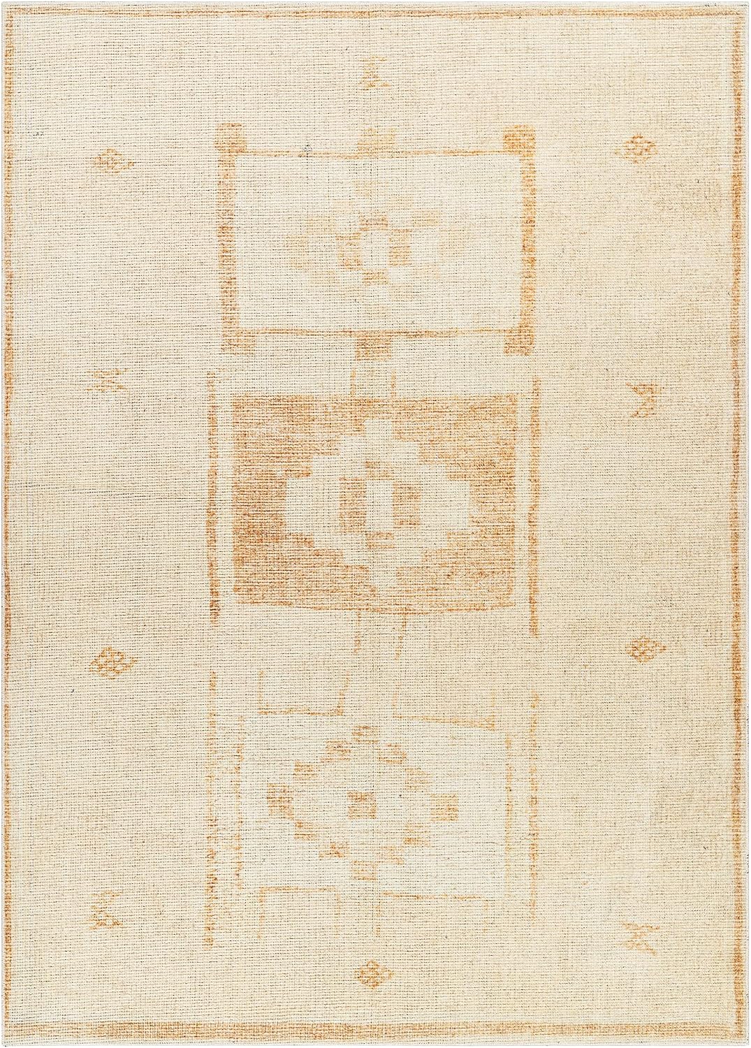 x Becki Owens Solana Medallion Area Rug , 7'10" x 10', Peach