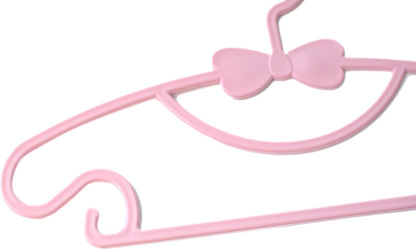 10pcs Kids Clothes Hangers - Baby & Toddler Plastic Hangers (Pink, 10pcs)
