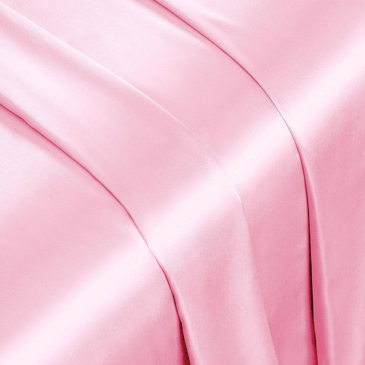 Vonty Pink Satin Ruffle Tablecloth, 60"x102", 5.9" Ruffle Trim