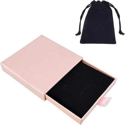 Jewelry Gift Box, Necklace Bracelet Organizer for Birthday (Pink)