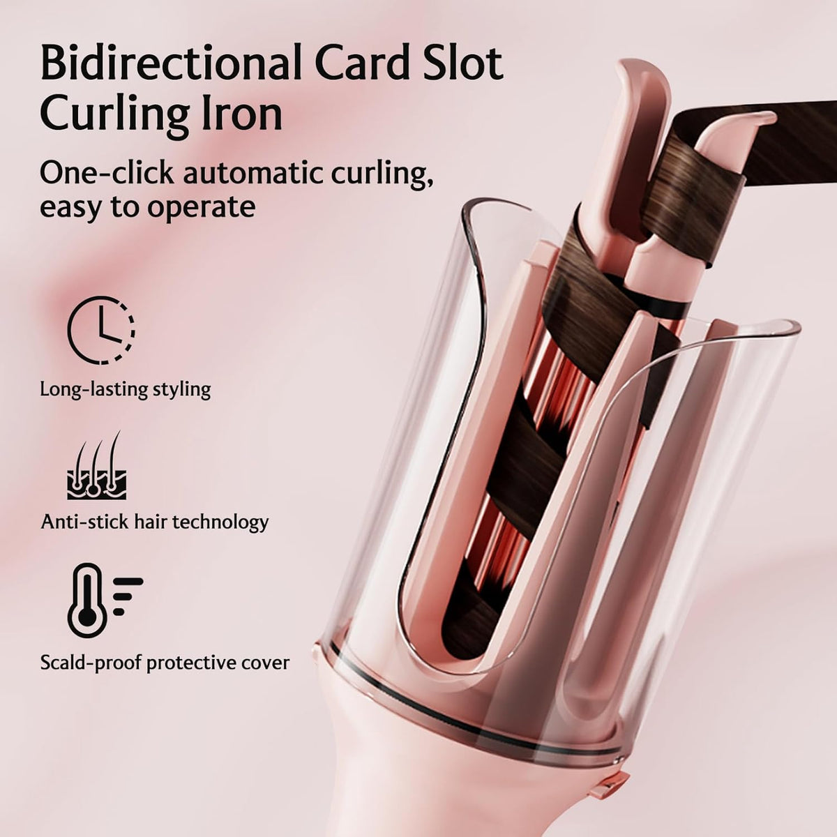 3 in1 Curling Iron:Curling Iron with Brush