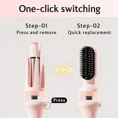 3 in1 Curling Iron:Curling Iron with Brush