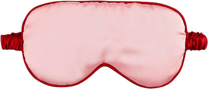 Accessories - Soft Silky Eye Masks for Sleeping - Satin Sleep Mask in an Ornament, One Size, Rose Pink