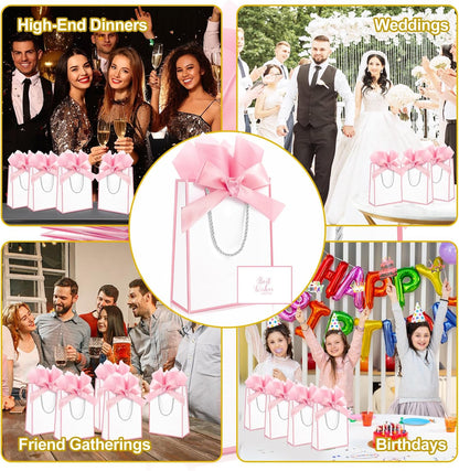 12 Pack Small Gift Bags with Handles Include Tissue Papers & Cards