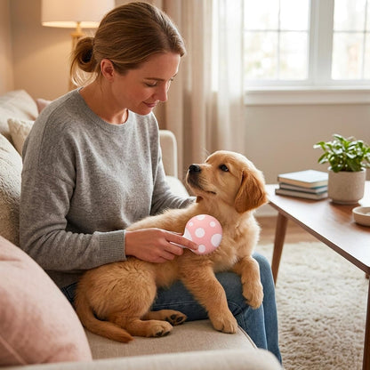 2pcs Puppy Brush Set, Small Dog Brush, Mushroom Cushion Dog Comb for Gentle Pet Grooming for Dogs and Cats, Suitable for Daily Pet Care and Coat Maintenance, in Pink and Blue
