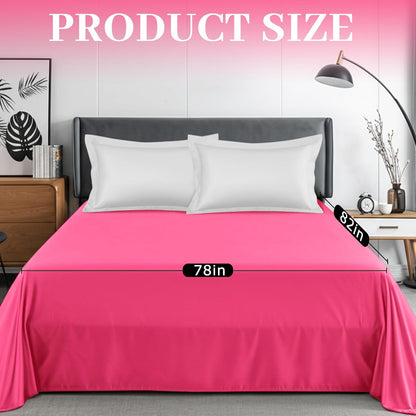 Waterproof Bed Blanket Queen Size 78'' x 82'' Pink Polyester, TPU Waterproof Film Mattress Protector Mat with Storage Bag for Bed Cover
