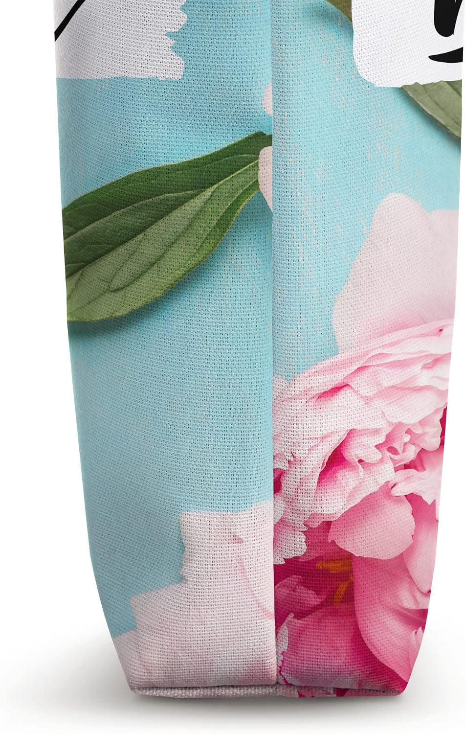 Pink Peach Aqua Blue Peony Bridesmaids gift Tote Bag